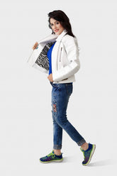 HAARLEM Women KUZE 11109 Leather Jacket White